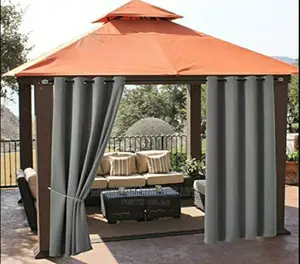 Gazebo With Waterproof Outside Curtain