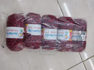 5 Red and Black Chunky Knitting/Crochet Yarns