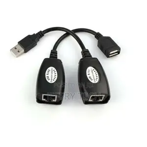 Generic USB to RJ45 M F Ethernet Extension Adapter Cable