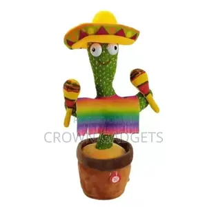 Electronic Toy With Song Plush Cactus Potted Toy
