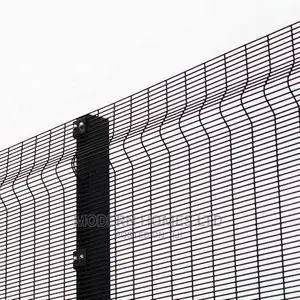 Black High Security Anti Climb Security Fence