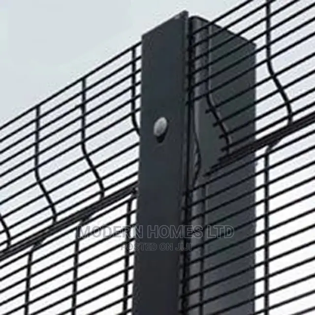 Black High Security Anti Climb Security Fence