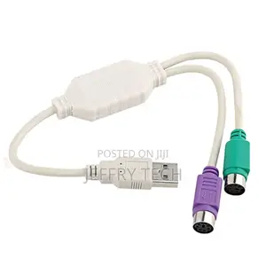 USB to PS2 Adapter With Chip Round Head Mouse Keyboard Conne