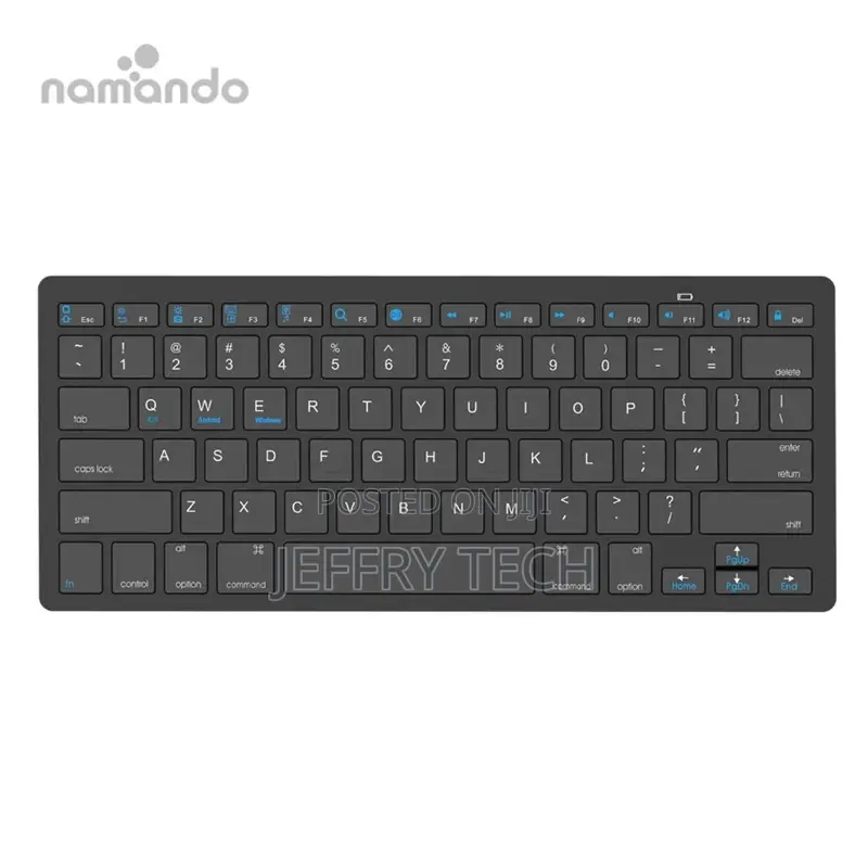 Multi-Device Bluetooths Wireless Keyboard Ultra Mini Mute Fo