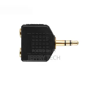 3.5mm 3 Pole Male Plug to Female Jack Headphone Splitter 1