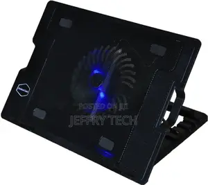 Laptop Cooling Stand Metal Mesh Surface With Silent Fan