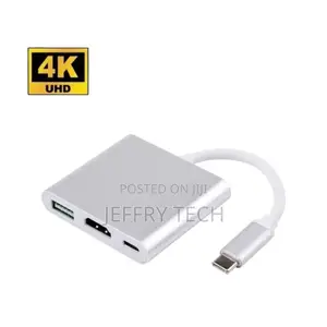 3 in 1 Usb C Hub 3.0 Type C to HD-MI Multiport Adapter Conve