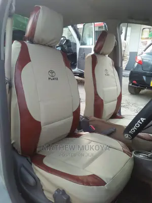 Beige Brown Platz Seat Covers
