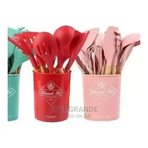 Silicone Spoons(2100/=). Green, Pink, Grey Available