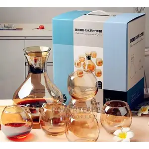 6 Glasses Gold Decanter 1.2 Litres 2800kshs