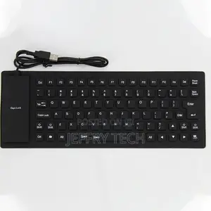 Travel Rolled Up Usb Computer Keyboard Portable Folding Fold