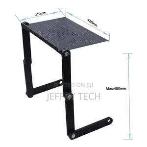 Portable Height Adjustable Aluminum Alloy Computer Table Lap