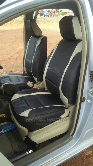 Black and Beige Car Seat Covers