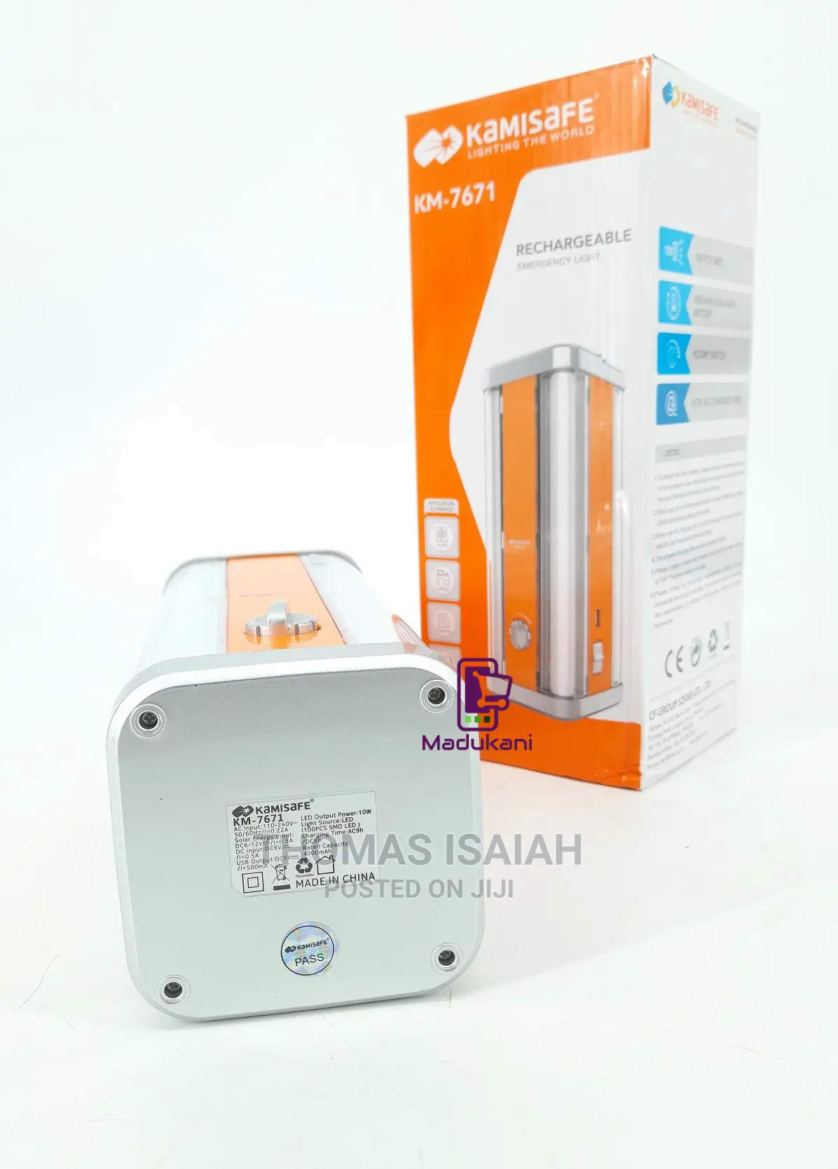 Kamisafe KM-7671 Rechargeable Emergency Lamp