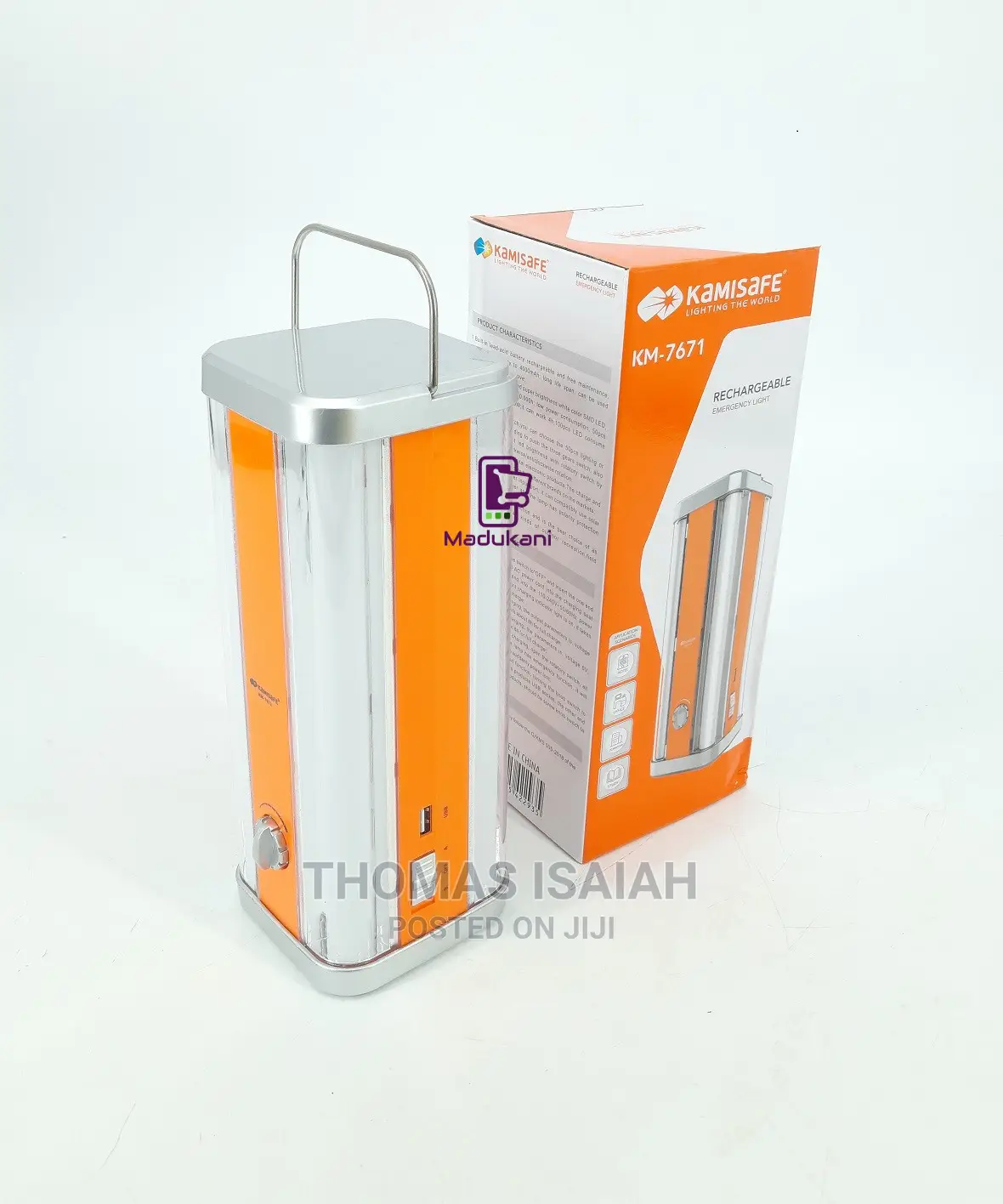 Kamisafe KM-7671 Rechargeable Emergency Lamp