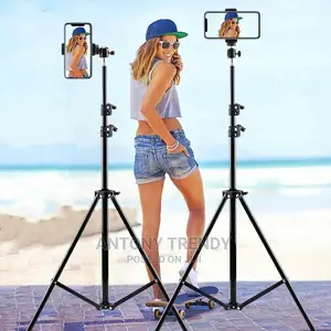 Phone Tripod Stand 2.1m With Holder