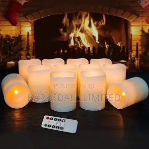 Remote Operated Electronic Candle Flameless LED - Pack of 3
