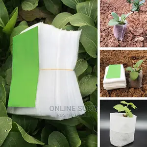 Biodegradable Non-Woven Nursery Planting Seedling Bag-50 PCS