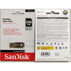 Sandisk Ultra Flair USB 3.0 Flash 150mb/S 256GB