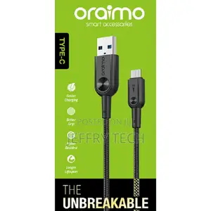 Oraimo Data Cable (OCD-C31) Type-C Cable Nylon Braided 2.0A