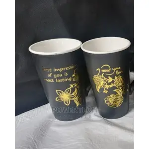 Long Black Mugs 6pcs at 1580/=