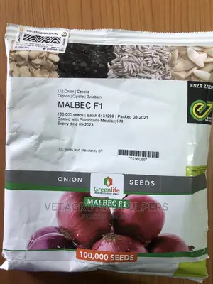 Hybrid Onions Malbec F1 100,000 Seeds (400gm)