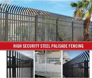 High Security Palisade Fencing by Modern Homes