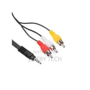Generic 3.5mm RCA Audio Video Cable 3.5mm Jack to 3 RCA Male
