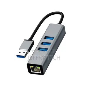 4 Port Ethernet USB Hub USB to Lan 1000mbps Network Connecto