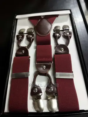 Maroon Double Clip Suspender