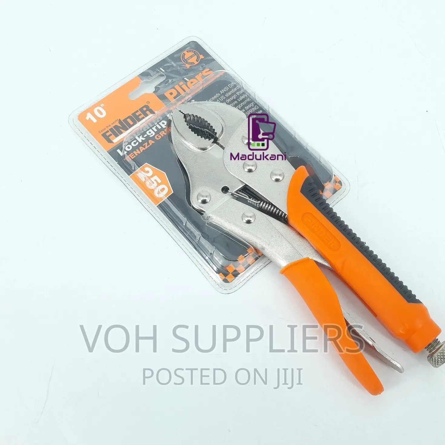 10 Inch Lock Grip Pliers With Rubberized Handles