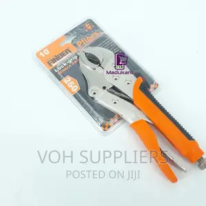 10 Inch Lock Grip Pliers With Rubberized Handles