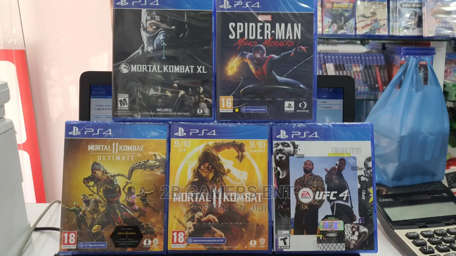 Mk , Spiderman, Ufc 4, COD