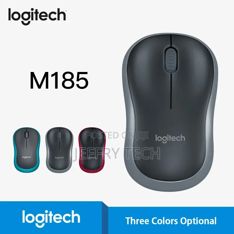 For Logitech M185 2.4ghz Wireless Usb Receiver Mouse 1000 Dp