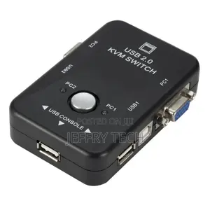 2 Port VGA USB KVM Switch Splitter Auto Controller Keyboard