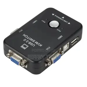 2 Port VGA USB KVM Switch Splitter Auto Controller Keyboard