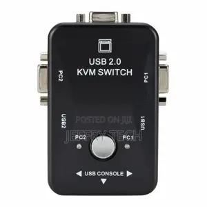 2 Port VGA USB KVM Switch Splitter Auto Controller Keyboard