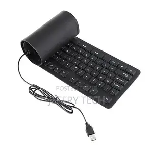 Silicone Folding USB Wired Keyboard Flexible Portable Waterp