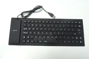 Silicone Folding USB Wired Keyboard Flexible Portable Waterp