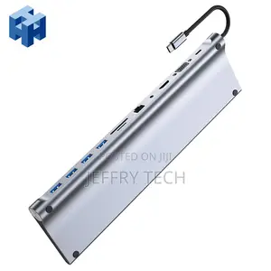 For Macbook Laptop Stand Holder 11 in 1 Ports 4K VGA SD TF C