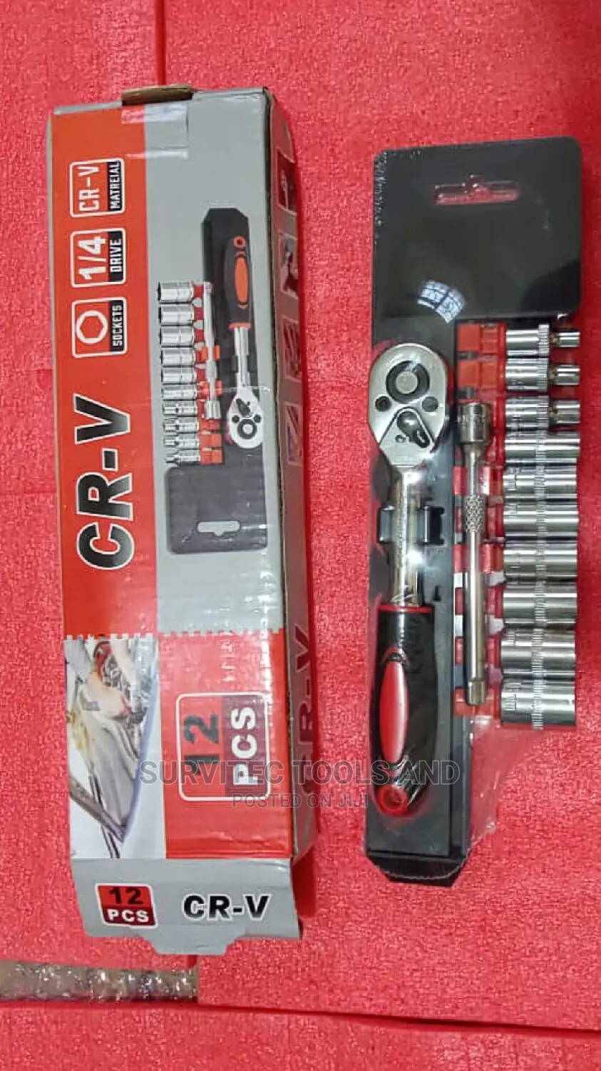 12pcs Reversible Ratchet Socket