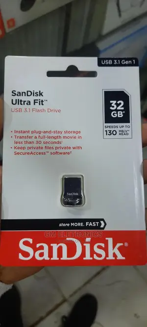 32gb Sandisk Ultra Fit Usb 3.1 Flash Drive.