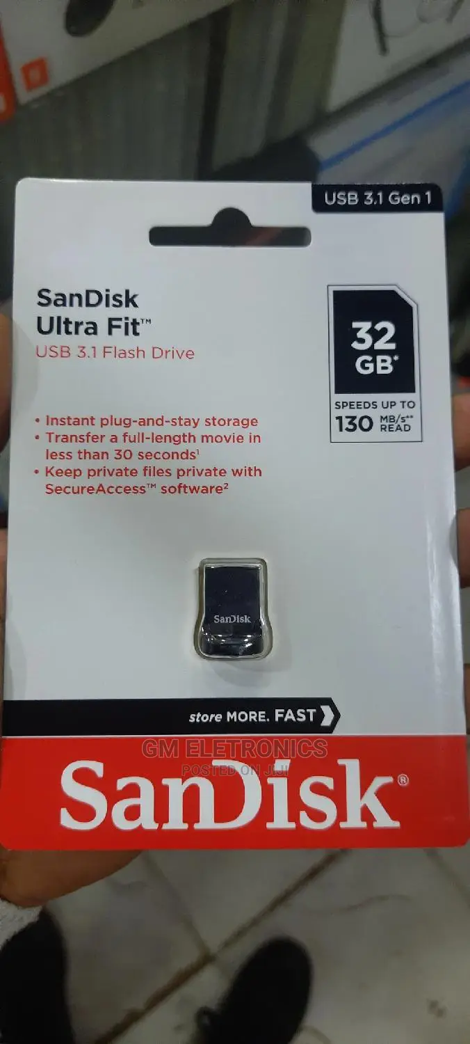 32gb Sandisk Ultra Fit Usb 3.1 Flash Drive.