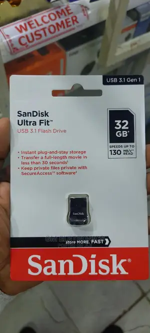 32gb Sandisk Ultra Fit Usb 3.1 Flash Drive.