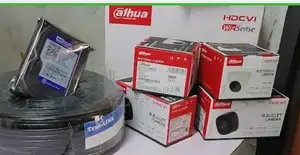 Full Kit Dahua 4 CCTV Cameras Complete System Package Kit