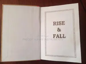 Rise and Fall Field Book