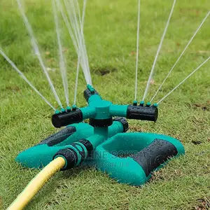 360 Degrees 3- Arm Lawn Garden Water Oscillating Sprinkler