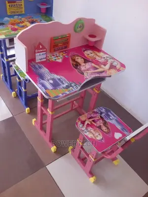 Study Kids Table - Pink in Colour