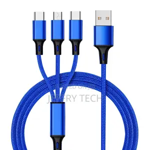 3in1 USB Cable for iPhone Fast Charger Charging Cable for Xi