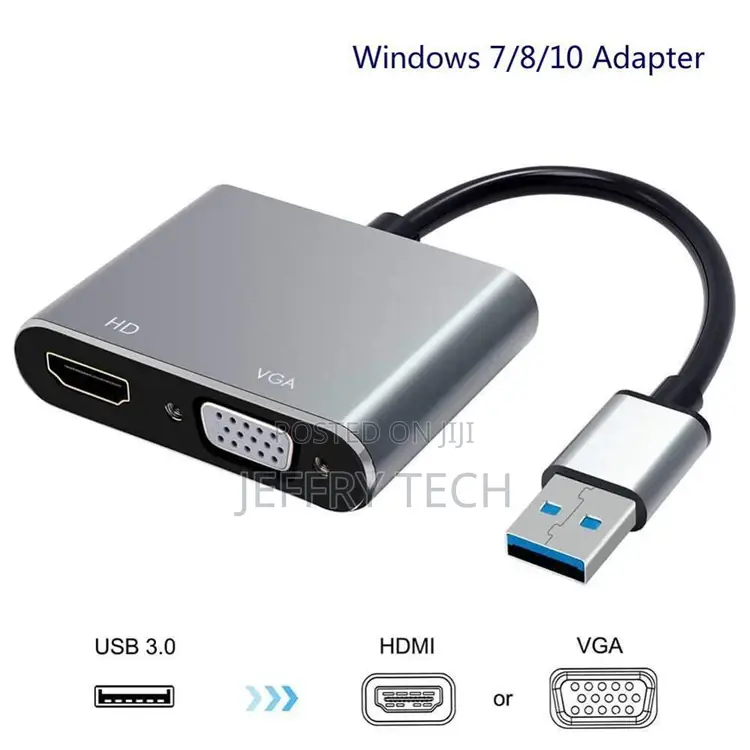 Good Quality Factory Directly Usb 3.0 to HDMI + VGA Extend D